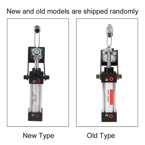 New and old 300mm pneumatic hold down clamp models for welding and fixtures