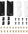 DK100 A Shed Door Full Kit Door Tune Up Kit Replacements Parts For Sliding Shed Doors Hardware Kit with screws and nuts