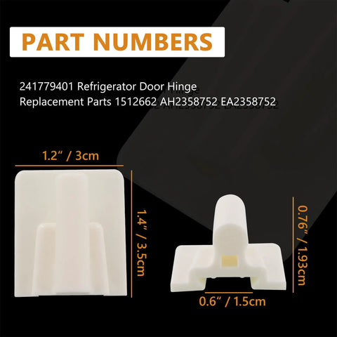 Frigidaire Refrigerator Door Hinge Pin Replacement 241779401 1512662 AH2358752 EA2358752 PS2358752 1 Pack shown