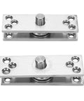 Heavy Duty Stainless Steel Pivot Door Hinge Built To Last, 360 Degree Concealed Pivot With Glossy Ball Core For Wood, Aluminum, And Glass Doors, Hidden Concealing Design, Easy Install And Included Hardware, top and bottom plates