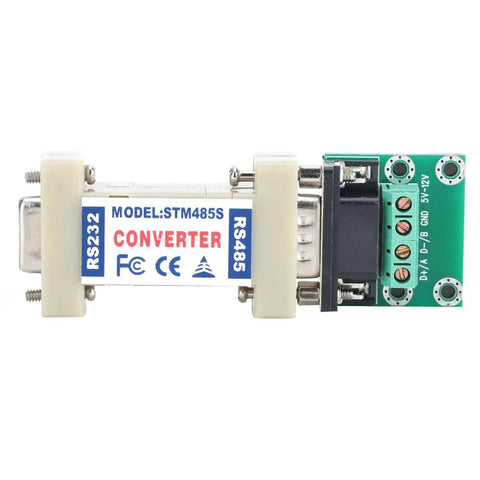 Top Shelf RS232 To RS485 Converter Adapter With Truly Passive Design For Heavy Duty Industrial Automation And Easy Data Interface Networking Supplies That Guarantee Spot On Accuracy Without Hassle With Power Cords, showing device model STM485S.