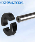Heavy Duty 10 mm Bore Shaft Collar 17 mm OD 8 mm Thick Carbon Steel Wheel Stopper With Set Screw And 2 Hex Wrenches Black Pack Of 6 For Machine Tools And Conveyors on shaft