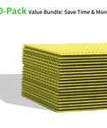 Stack of 20 Pack Waxed Coated Beehive Foundation Sheets For Beekeeping Five And Five Eighths Inch Plastic Honeycomb Frames Green