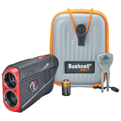 Tour V5 Shift Patriot Pack Golf Rangefinder With Slope Switch And Legal Tournament Mode When Slope Is Off with case and accessories