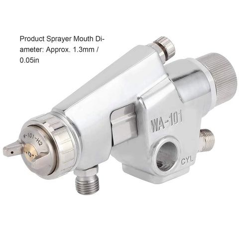 Heavy Duty Zinc Alloy Pneumatic Paint Sprayer Set With High Atomization Tech showing sprayer mouth and nozzle details