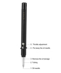 Image of Automatic Watch Oiler Pen For Pro Grade Watch Repair Self Oiling Tool with labeled parts for precision lubrication.