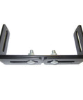 Black heavy duty adjustable go to mount bracket for CBs, ham radios, scanners, and stereos, universal 6 to 10 inch width, easy install.