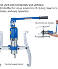 Heavy Duty Hydraulic Gear Puller Built Like A Tank With 10 Ton Max Force And Easy Swap Two Or Three Jaws for vertical and horizontal use.