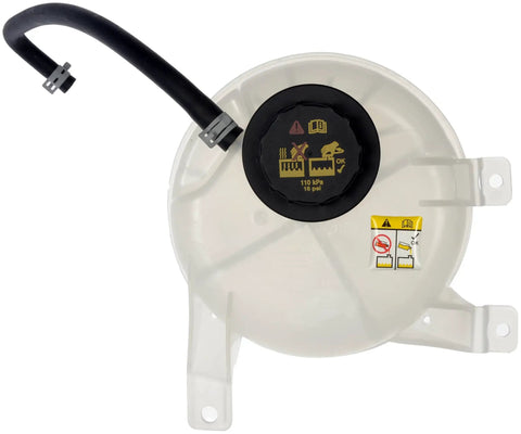 Direct Swap Pressurized Coolant Reservoir With Pressure Cap Built Dope For Ford Rides Under Hood, molded plastic with hose, 2008 Ford vans