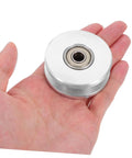 Heavy Duty Aluminum Alloy U Groove Pulley Wheel With Double Bearings Silent Roller Built To Last For Smooth Cable Installations In Gym Pulleys And Fitness Equipment Attachments, palm size