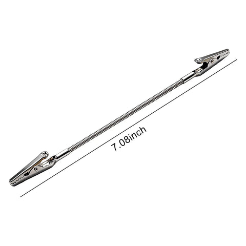 Close-up view of a single flexible arm from Six Pack Alligator Clip Holders Helping Hands for Soldering Electronics Jewelry Making.