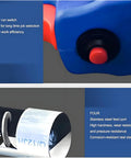 Heavy Duty Grain Auger Portable Industrial Screw Conveyor For Grain Cement And Sand close-up on run switch and steel feed port.