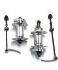 Durable Aluminum Bike Wheel Hubs Set For Disc Brakes 36 Hole Quick Release One Pair Front 100mm And Rear 135mm Width