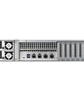 Top Shelf 12 Bay Rackmount Network Attached Storage Delivering 240 Terabyte Raw Power With Ready To Roll Drives rear view with ports.