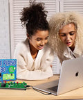 STEM Coding Toy For Kids And Teens Learn Real C Plus Plus Skills With A Built In Speaker And Arcade Style Buttons Over Twenty Online Projects To Create Songs And Sound Effects Right Out Of The Box. Code Piano Jumbo kit with laptop