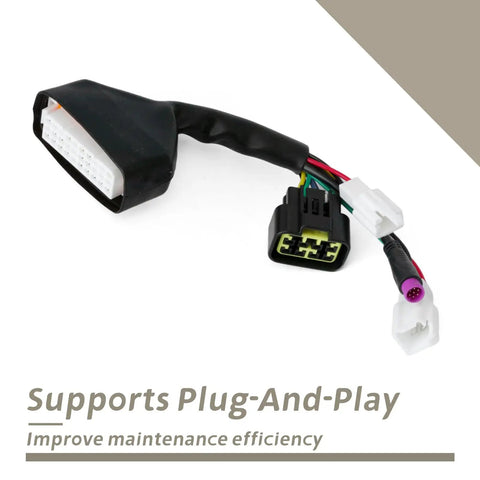Ebike Controller Main Line For Tuttio Soleil01 Electric Dirt Bike With M Key Display Wire Harness Assembly, Plug-And-Play Replacement Cable Harness Compatible With M Key Displays, Durable Main Cable For Smooth Throttle And Power Delivery