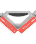 90 Degree Magnetic Welding Jig With Dual Switches For Precise Angle Alignment, red and silver, with two independent magnetic arms for hands-free use.