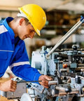 Worker adjusting machinery using Beefy Flange Bolts And Nuts Kit For Auto Projects Grade 10.9 272pcs M6x1.0 M8x1.25 M10x1.5 Fasteners