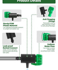 Product details of Easy Fit Adjustable Drip Irrigation Drippers Set Of 30 With 360 Degree Flow Control For 4 To 7 Millimeter Tubing.