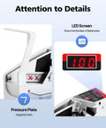 Efficient Money Counting Machine With LED Display Counts 600 Bills Per Minute pressure plate and LED screen details