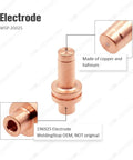 Plasma Cutter Electrode And Tip Kit Bundle With 10 Electrodes 196925 And 10 Tips 196926 Nozzles showing copper electrode part
