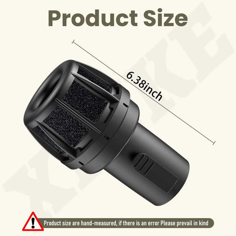 Two Point Five Inch Muffler Diffuser Vacuum Attachment For Wet Dry Vacs With Replacement Sponge Easy Install Diffuser Nozzle Compatible With Craftsman Shop Vacuums Reduces Noise And Boosts Dirt Sucking Power