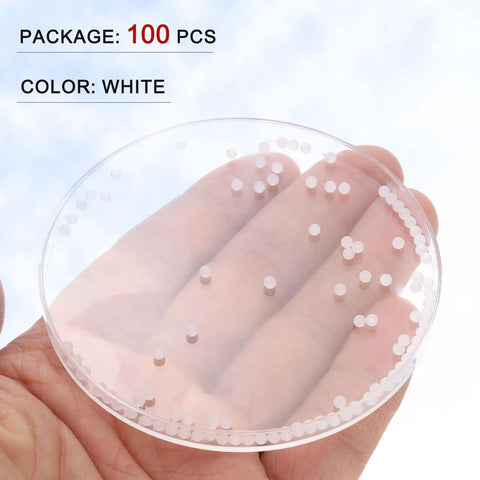 Top Shelf Quality 100 Pack Solid PP Plastic Bearing Balls 3/32 Inch White Polypropylene Runner Beads shown on a hand.