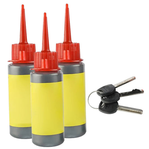 Three Pack Graphite Powder Lubricant 60ml Long Lasting No Dust Formula For Cars, Locks, Hinges, Sliding Doors And Other Moving Parts