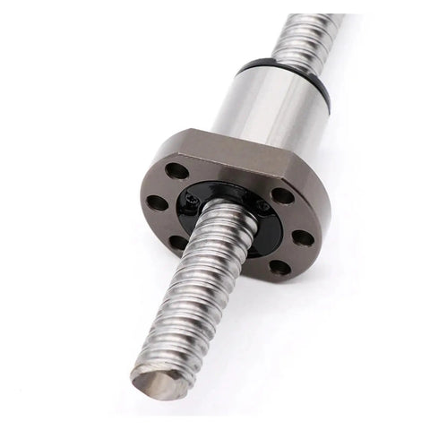 Heavy Duty Kick Ass C7 Precision Ball Screw And Nut Kit 1620 1400mm steel ball screw with flange, designed for CNC rigs.