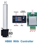 Epic Precision 42 Series Stepper Motor Linear Electric Actuator With Smooth Speed Regulation 24V DC for automation with controller.