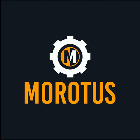 Logo of Morotus featuring stylized gear and bold lettering, used in automotive design and engineering.