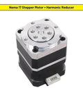 Nema 17 stepper motor with harmonic reducer for precision motion control in robotic and CNC applications.