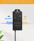 60W Low Voltage Landscape Transformer With Dusk To Dawn Sensor And Timer Outdoor 100 To 240V AC To 12V DC Front View
