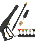 Replacement Spray Gun With Extension Wand And M22-15 Connector For 1900 PSI Electric Pressure Washers, includes nozzle and tips
