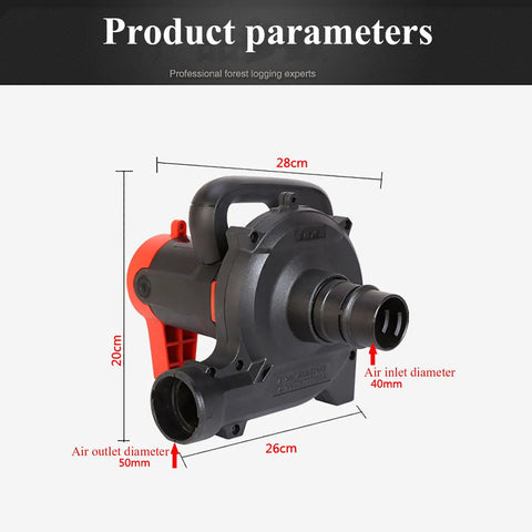 Heavy Duty Industrial Shop Vac With Blowing And Suction Options To Blow Off Sawdust And Collect Work Debris Compatible With Angle Grinders And Power Tools Giving Smooth Six Speed Settings For Quick Shop Cleanup, featuring dimensions: 28cm length, 20cm height, and 26cm depth.