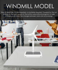 Hands On Solar Windmill Kit For Kids Easy Assembly Mini Wind Turbine in classroom setting on a table