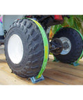 Fastrap Tie Down Kit For Trailers Secure ATVs ZTRs And 4 Wheelers With Easy One Strap Per Tire Fits 8 To 27 Inch Wheels