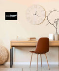 Heavy Duty Aluminum Fixed Blade Knife With Non Slip Ergonomic Handle sign on wall above desk