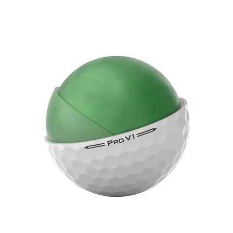 Cross-section of Pro V1 Golf Ball For Big Distance And Killer Control With Low Spin Long Game, High Gradient Core, 388 Dimple Design
