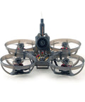 Grab This Snappy Micro Fpv Drone Built Different To Crush Tracks Fast Features Sixty Five Mm Frame One Cell Battery Elrs Receiver Four Hundred Mw Vtx And Brushless Motors, frontal view showing camera and motors.
