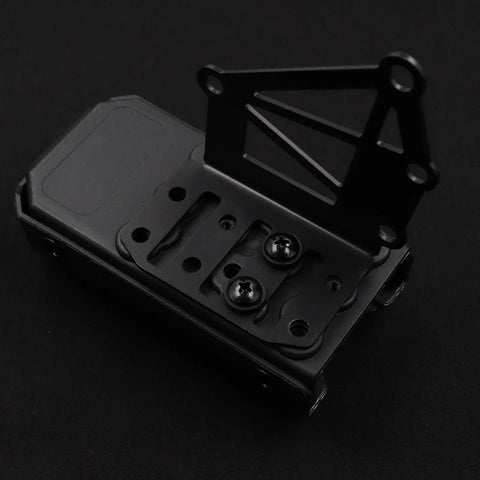 Close-up of 96-Piece Beefy Black Chicago Screws For Leather And Kydex Holsters And Knife Sheaths, mounted on black surface.