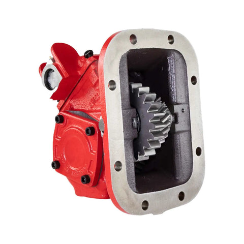 Heavy Duty 8 Bolt Direct Mount PTO Unit With Air Shift For Trucks, Standard Housing, Cast Iron Body, High Thermal Stability, Replaces TG8 Series Models, Built For Reliability In Commercial Fleets