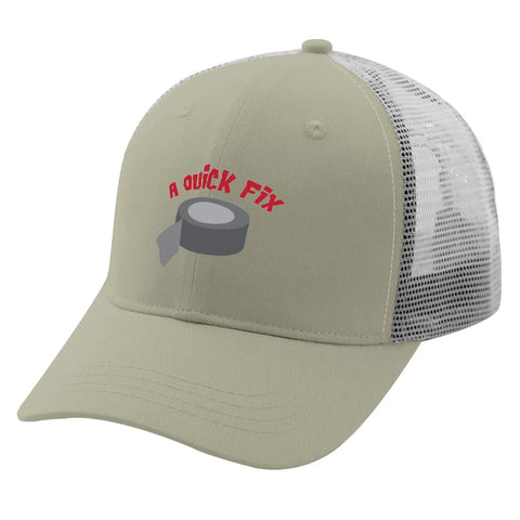 Apricot Baseball Cap For Men Camp Hat Sun Shield With Printed Design featuring duct tape graphic, mesh back