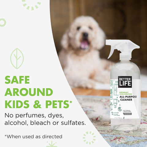 All Purpose Cleaner Spray For Home And Kitchen Multipurpose Multisurface Cleaner For Glass Countertops Appliances Upholstery And More Unscented 32oz Pack Of 2 with dog