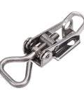 Toggle Latch Clamp 304 Stainless Steel 300 Lb Capacity Adjustable Locking Fastener close-up of locking mechanism and mounting holes