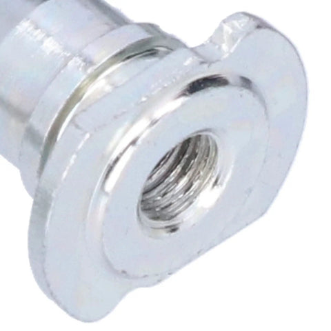 Premium Front Brake Caliper Pin Kit For Honda Crv 02 To 06 Restore Smooth Sliding And Reliable Stopping Power With Exact OEM Fitment For Peak Safety. close-up metal caliper pin with threaded end