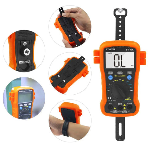 BT-39K Digital Multimeter With Case Pro Grade 4000 Count Volt Ohm Amp Tester Auto Ranging Voltmeter DMM for AC DC measurement.