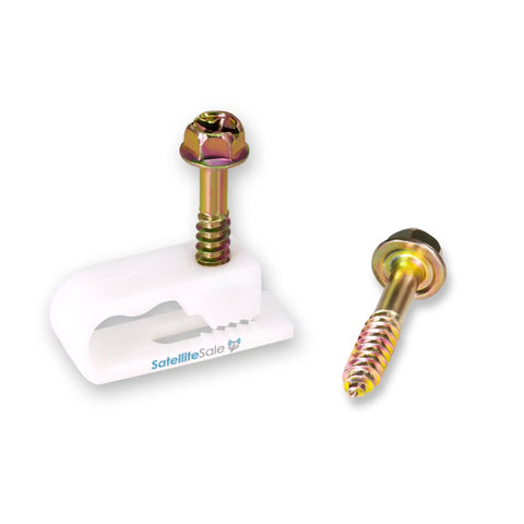 These Bad Boy Dual Screw Cable Clamps In Crisp White Give You The Edge To Tangle Free Setup For Ethernet And Tv Wires Quick Install Super Tough Pe Plastic 100 Pieces In Pack