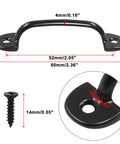 20 Pack Mini Vintage Cabinet Pull Handles Black Zinc Alloy 60mm Length Rustic Barn Door Style Drawer Dresser Closet Door Pulls With 40 Screws