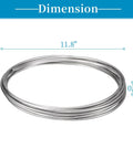 Stainless steel tubing coil, 3/8 in diameter, 10 ft length, 304 welded tubing